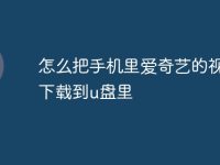 怎么把手機里愛奇藝的視頻下載到u盤里-路由網(wǎng)