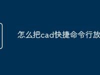 怎么把cad快捷命令行放出來(lái)-路由網(wǎng)