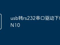 usb轉(zhuǎn)rs232串口驅(qū)動(dòng)下載WIN10-路由網(wǎng)