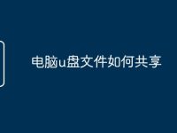 電腦u盤文件如何共享-路由網