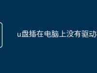 u盤插在電腦上沒有驅(qū)動程序-路由網(wǎng)
