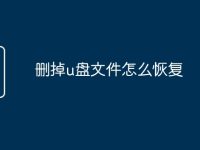 刪掉u盤文件怎么恢復(fù)-路由網(wǎng)