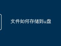 文件如何存儲(chǔ)到u盤(pán)-路由網(wǎng)