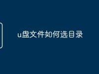 u盤文件如何選目錄-路由網(wǎng)