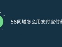 58同城怎么用支付寶付款-路由網(wǎng)