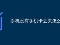 手機(jī)沒有手機(jī)卡丟失怎么辦-路由網(wǎng)