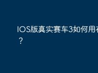 IOS版真實(shí)賽車3如何用存檔？-路由網(wǎng)