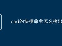 cad的快捷命令怎么拷出去-路由網(wǎng)
