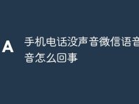 手機(jī)電話沒(méi)聲音微信語(yǔ)音有聲音怎么回事-路由網(wǎng)