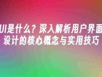UI是什么？深入解析用戶界面設(shè)計(jì)的核心概念與實(shí)用技巧-路由網(wǎng)