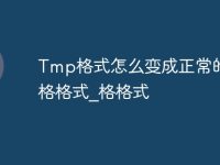 Tmp格式怎么變成正常的表格格式_Tmp格式怎么變成正常的表格格式-路由網(wǎng)